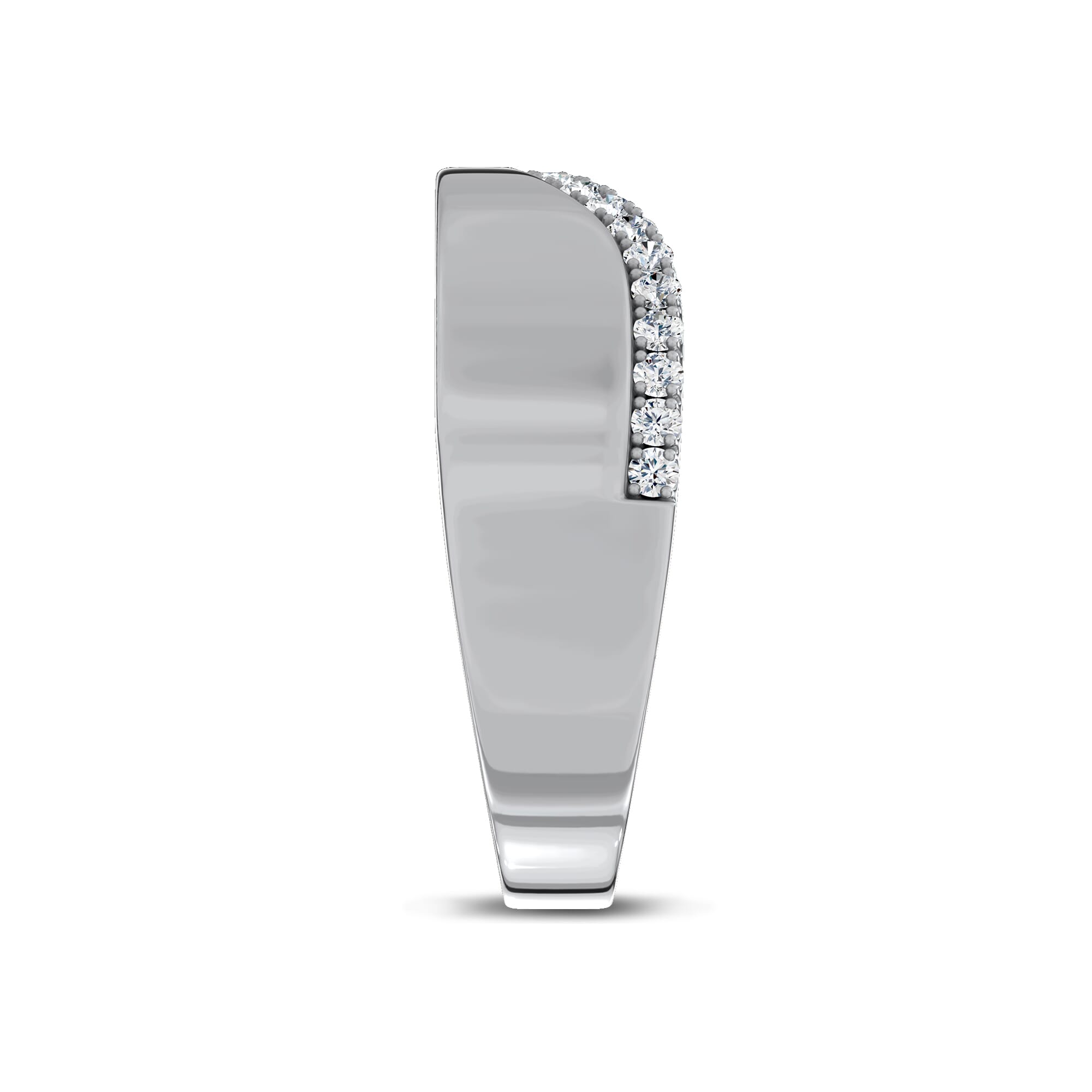 Costa Wide Pave Diamond Band