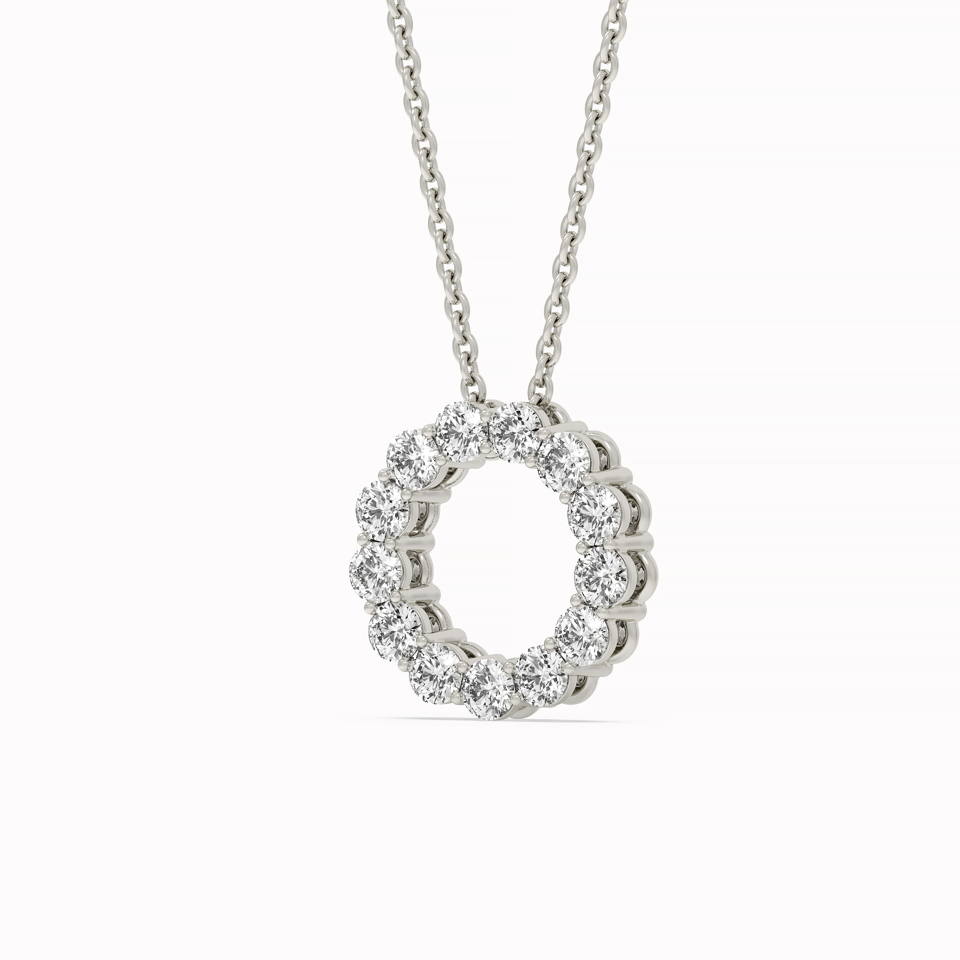 Circle Lab Diamond Necklace