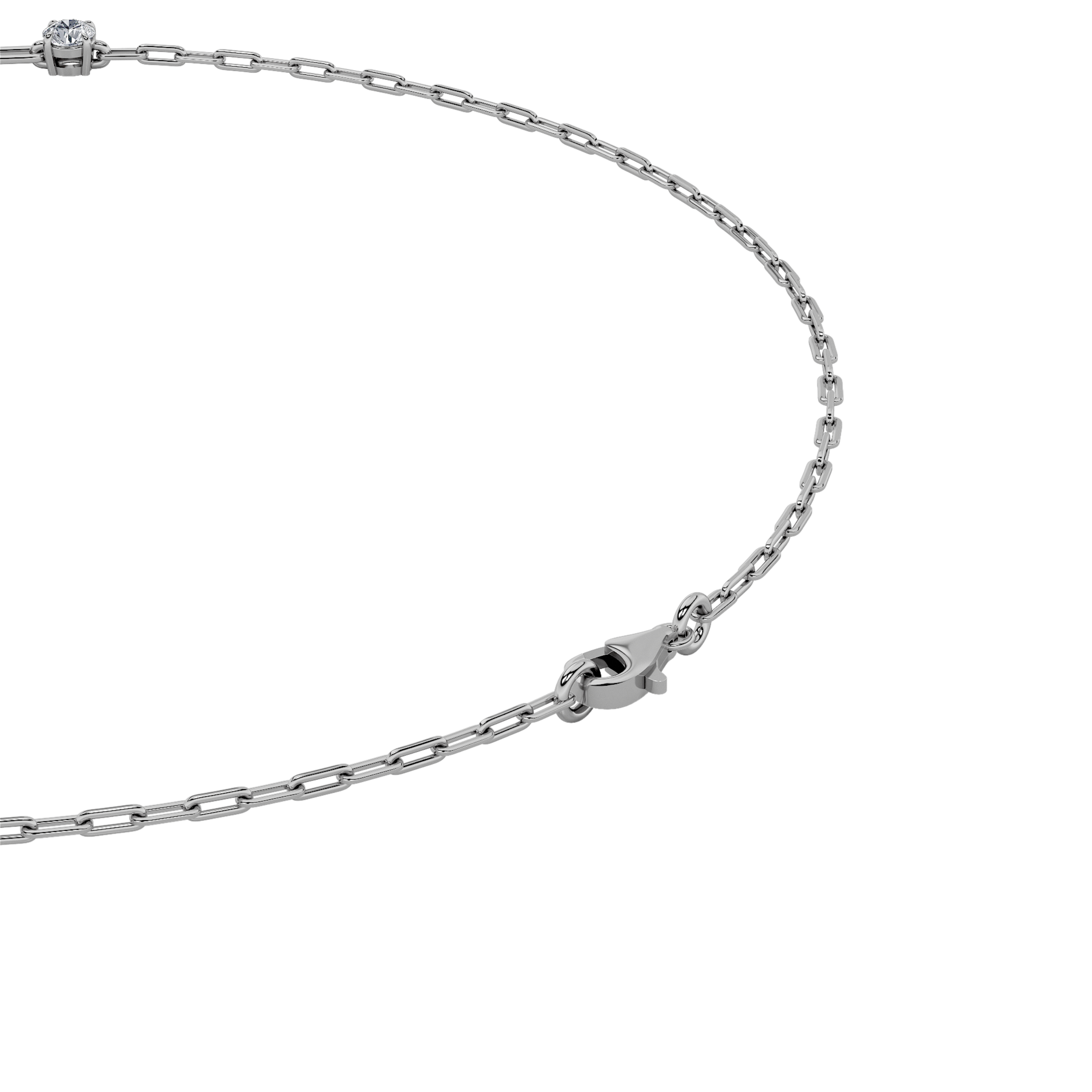 Mixed Shape Lab Diamond Link Necklace (4.00 ct. tw.)