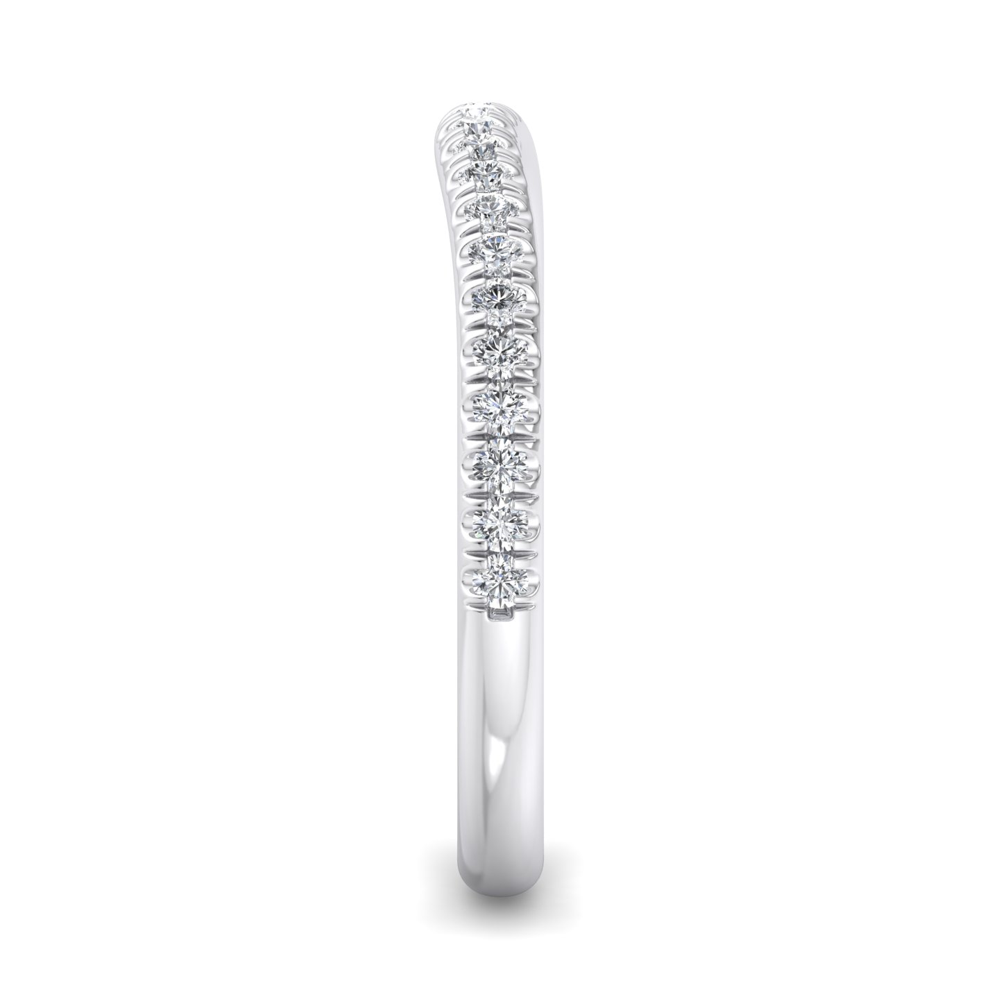 Aleena Curved Pave Band