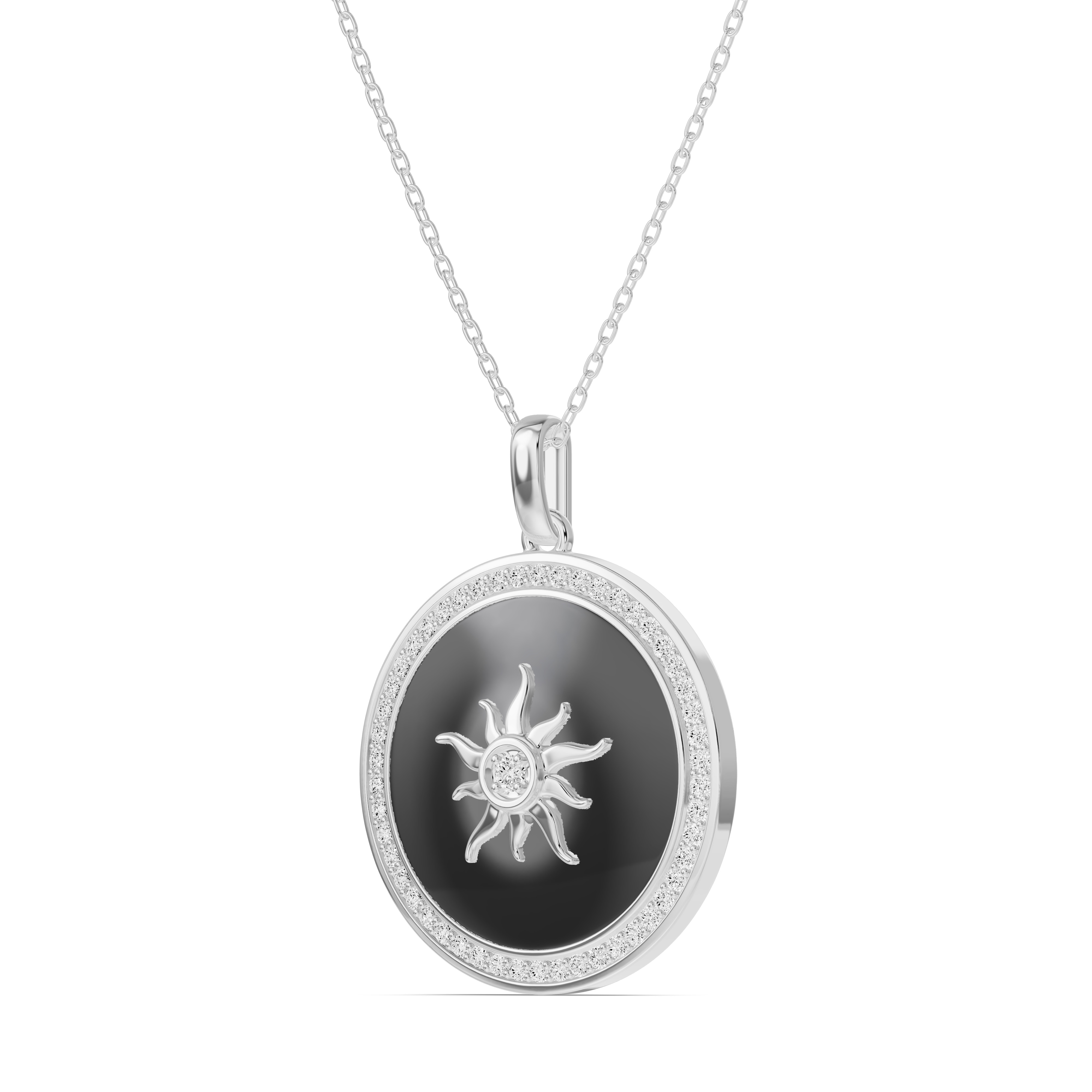 Astril Sol Halo Diamond Pendant