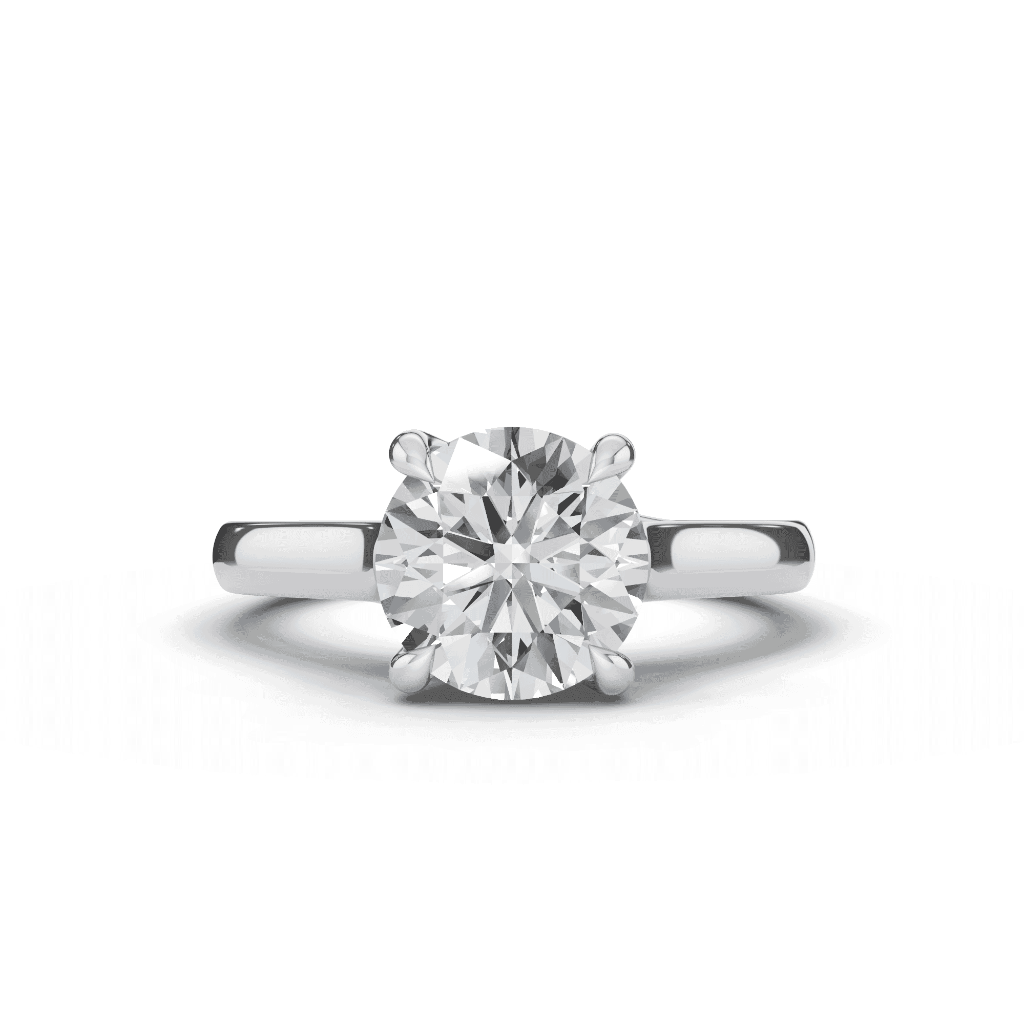 Tradition Euroshank Trellis Solitaire Engagement Ring