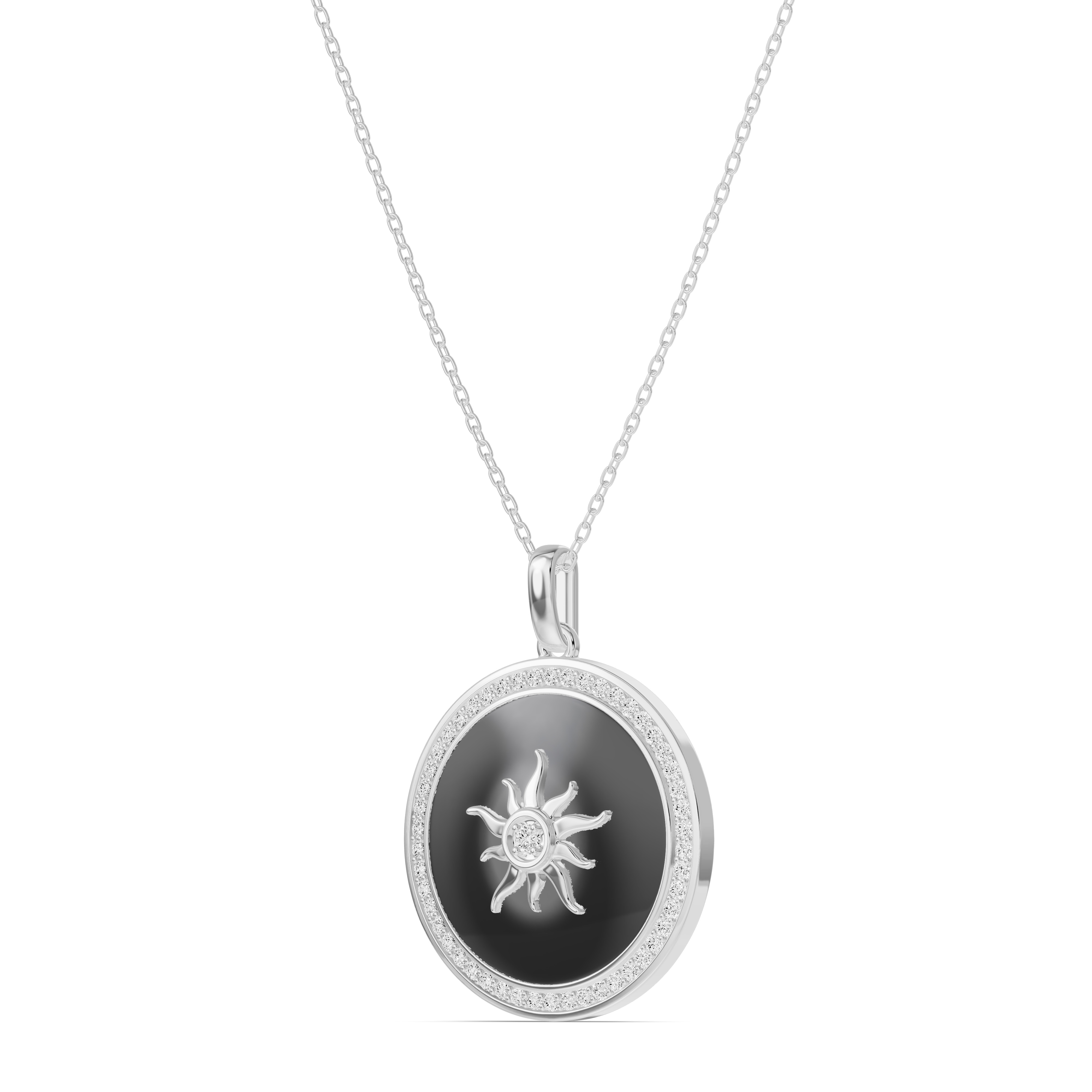 Astril Sol Halo Diamond Pendant