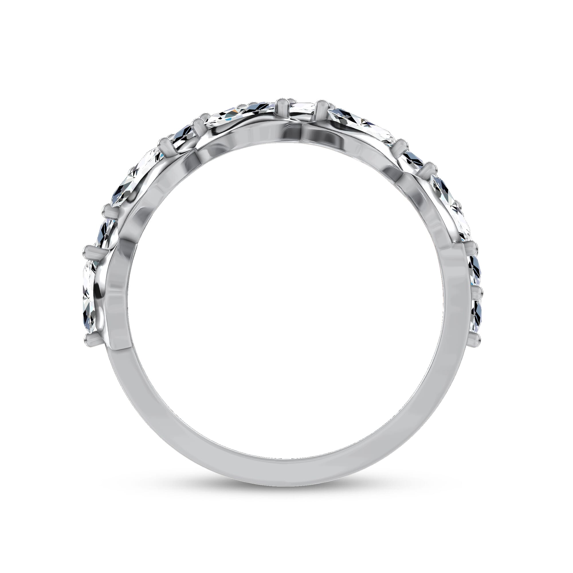 Draped Marquise Lab Diamond Ring by Christian Siriano