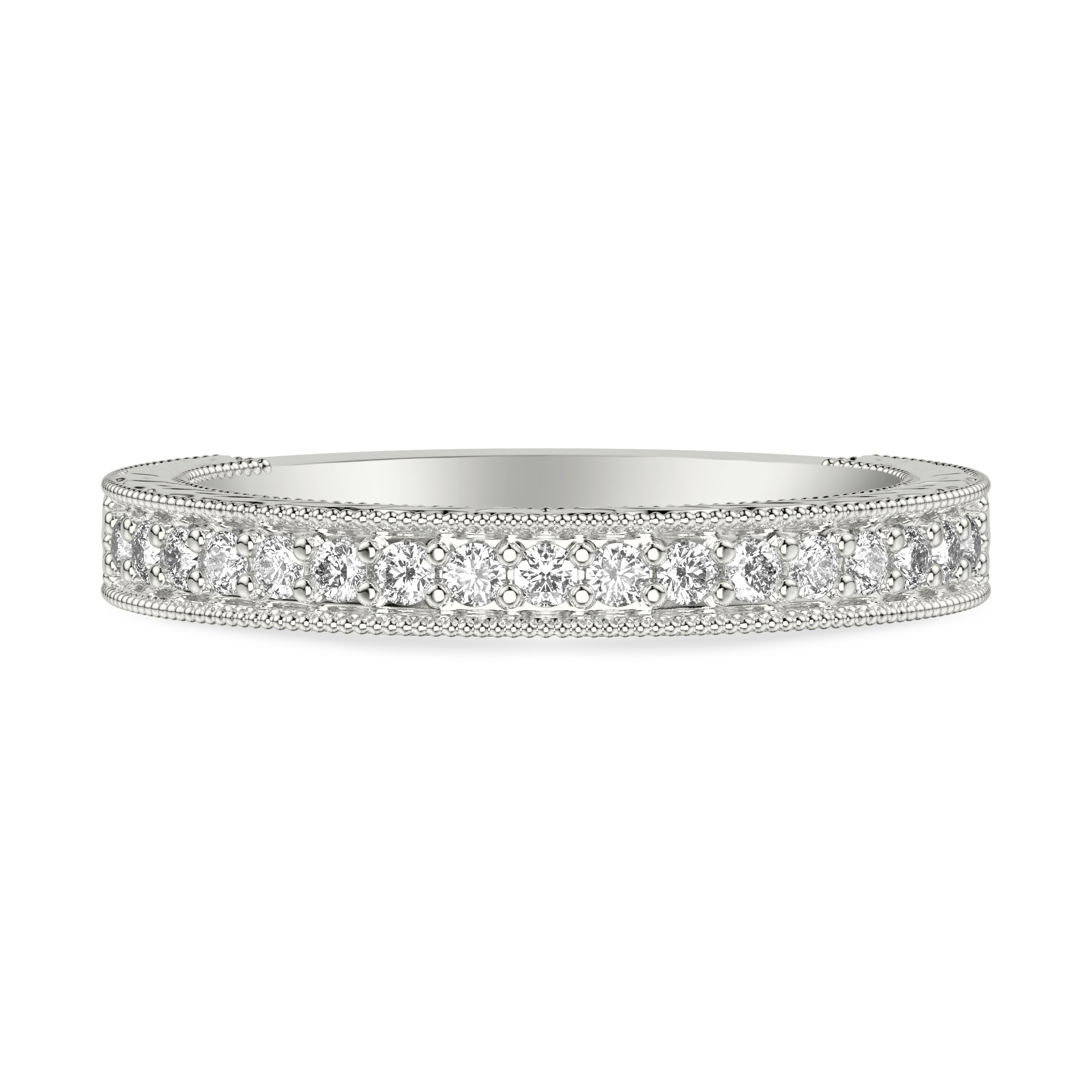Kensie Grand Engraved Pave Diamond Band