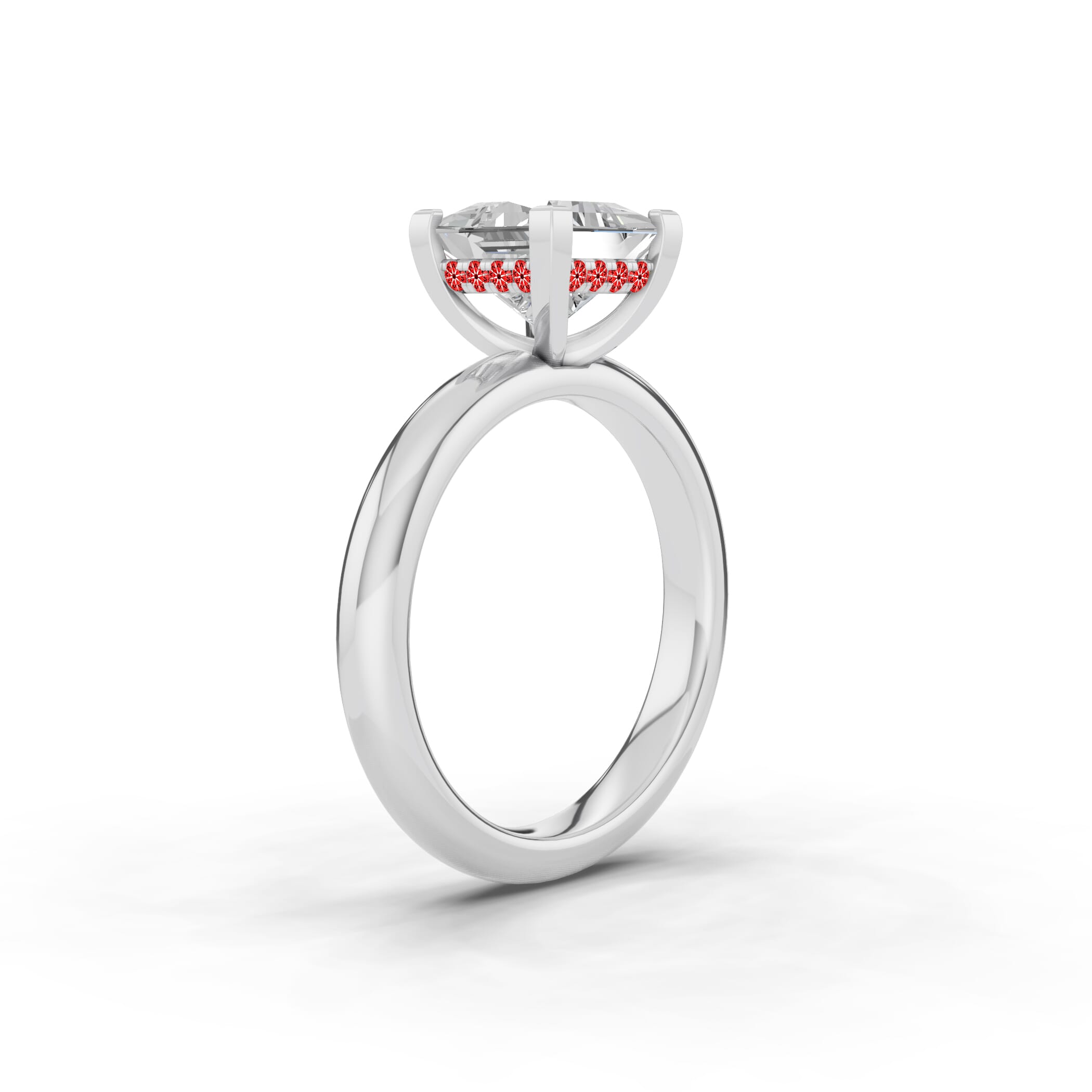 Signature Hearts and Arrows Hidden Halo Engagement Ring (2.7mm)
