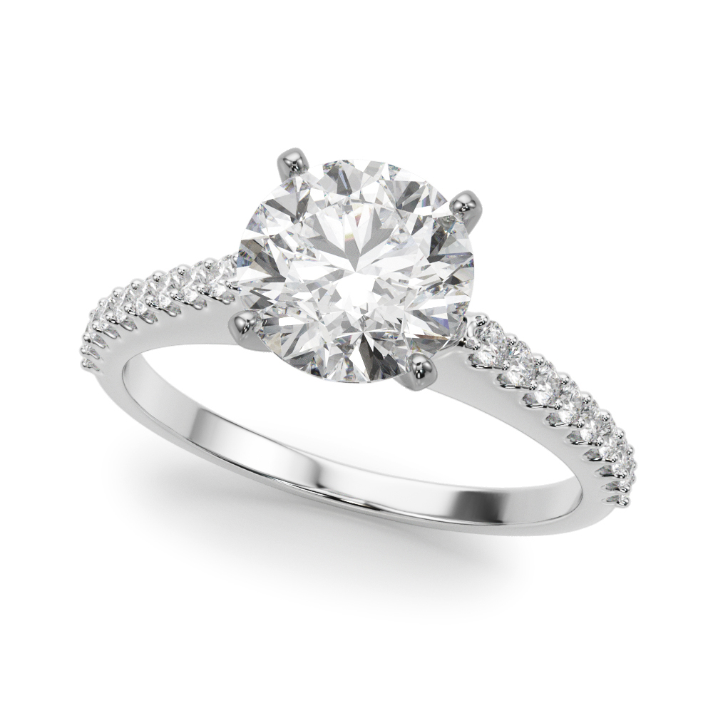 Alice Pave Diamond Engagement Ring