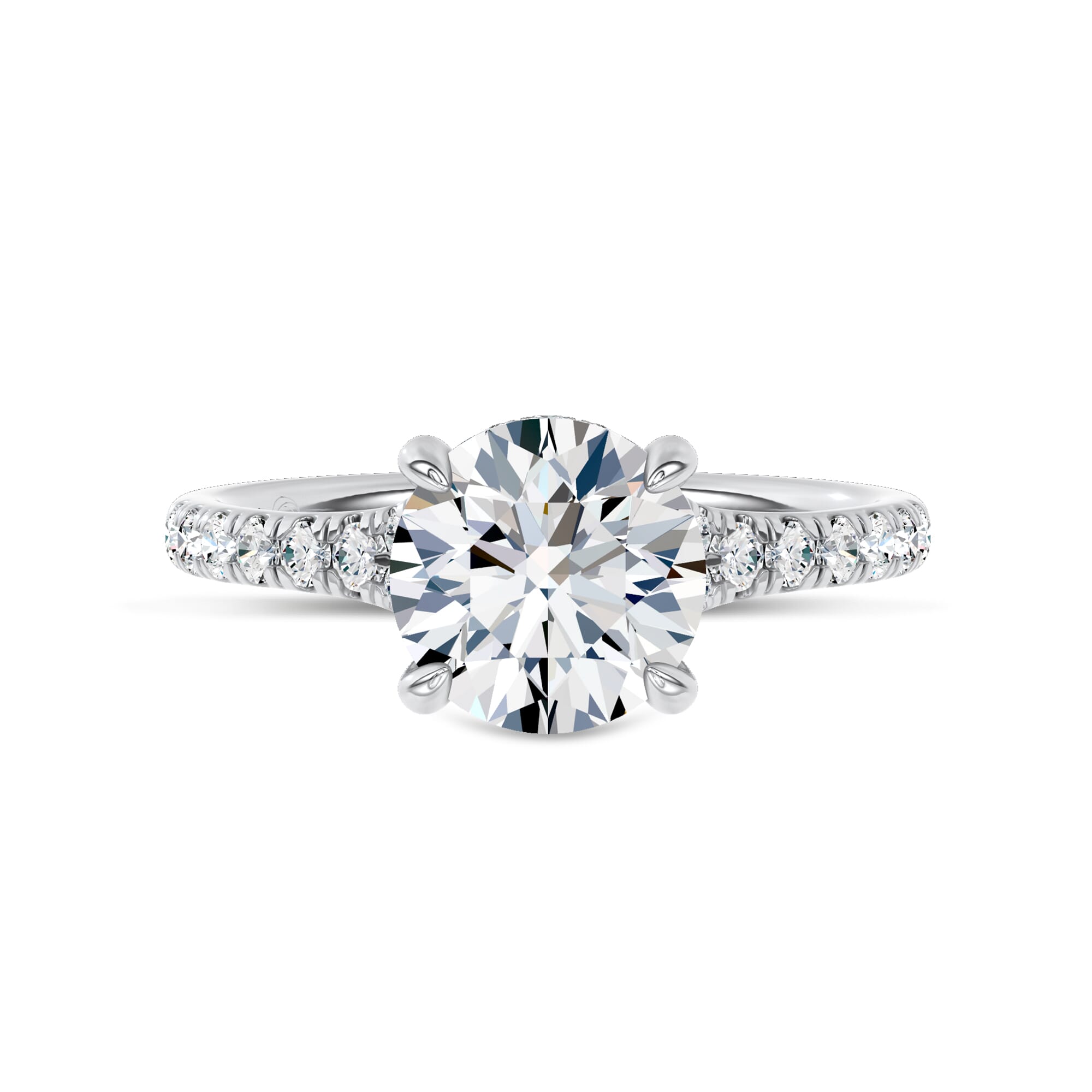 Cascata Halo Engagement Ring by Christian Siriano