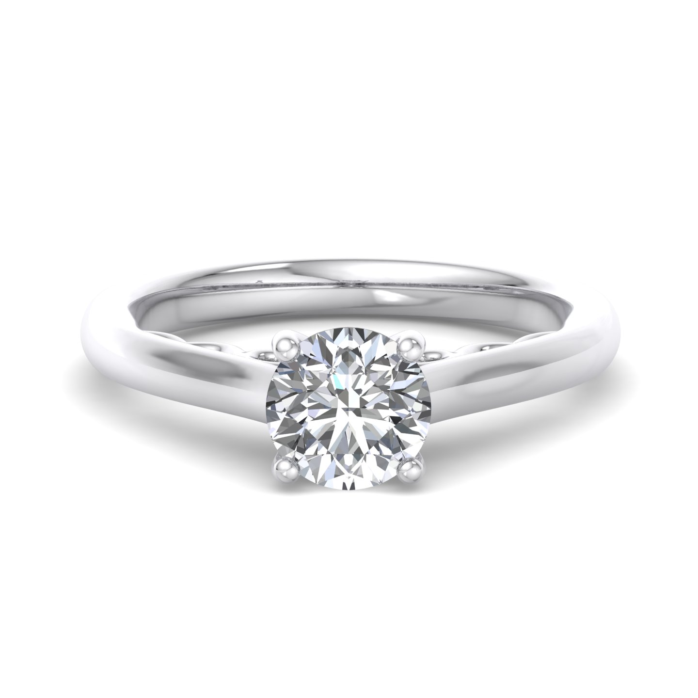 Hadley Filigree Solitaire Engagement Ring