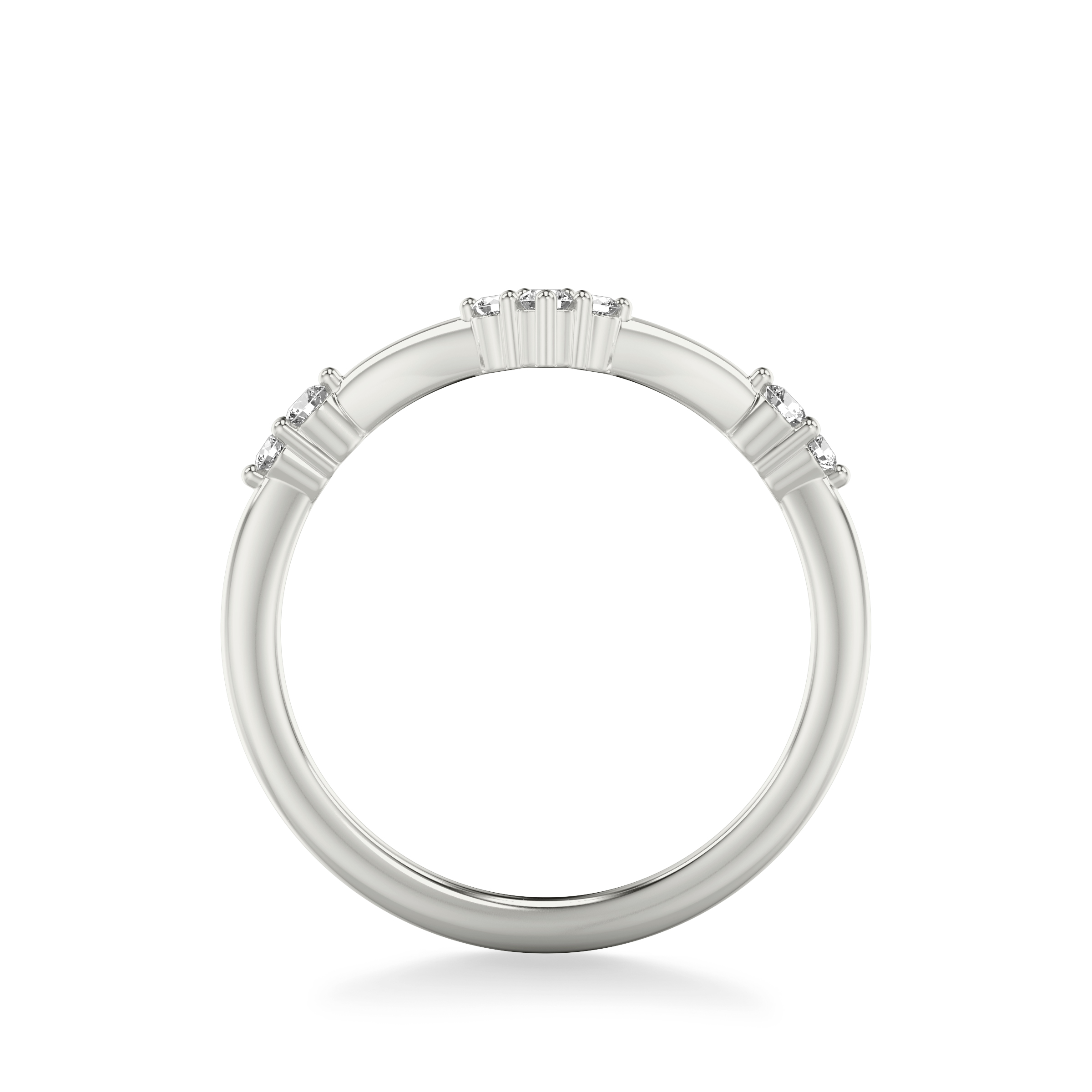 Dove Diamond Wedding Band
