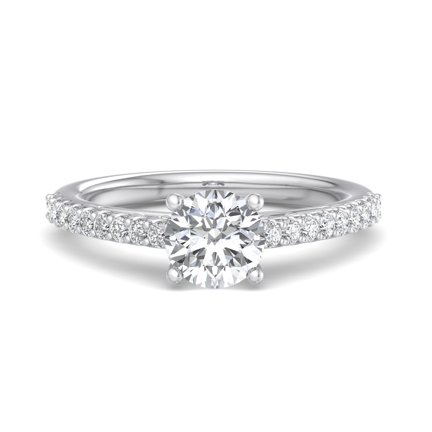 Kayla Pave Cathedral Engagement Ring