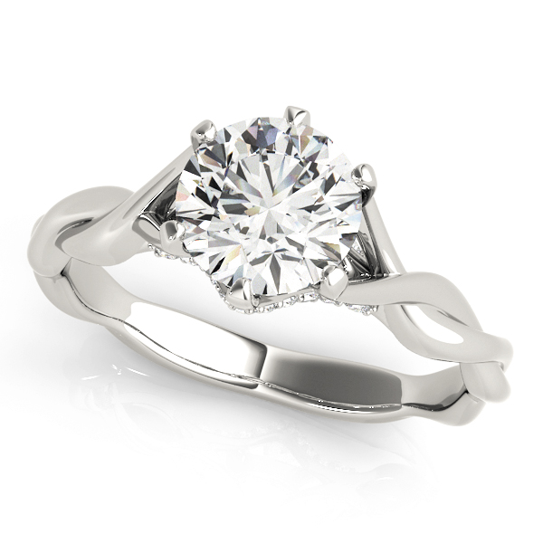 Skylar 6 Prong Twist Engagement Ring
