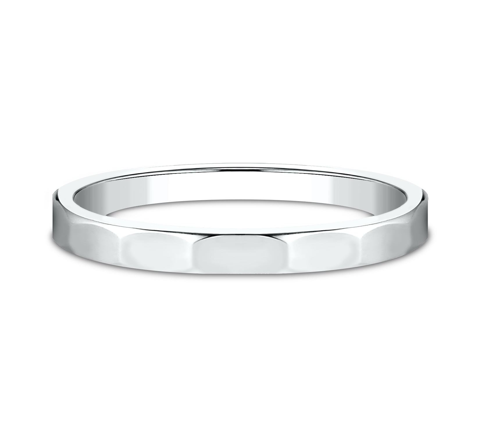 Polished Faceted Band (2mm)
