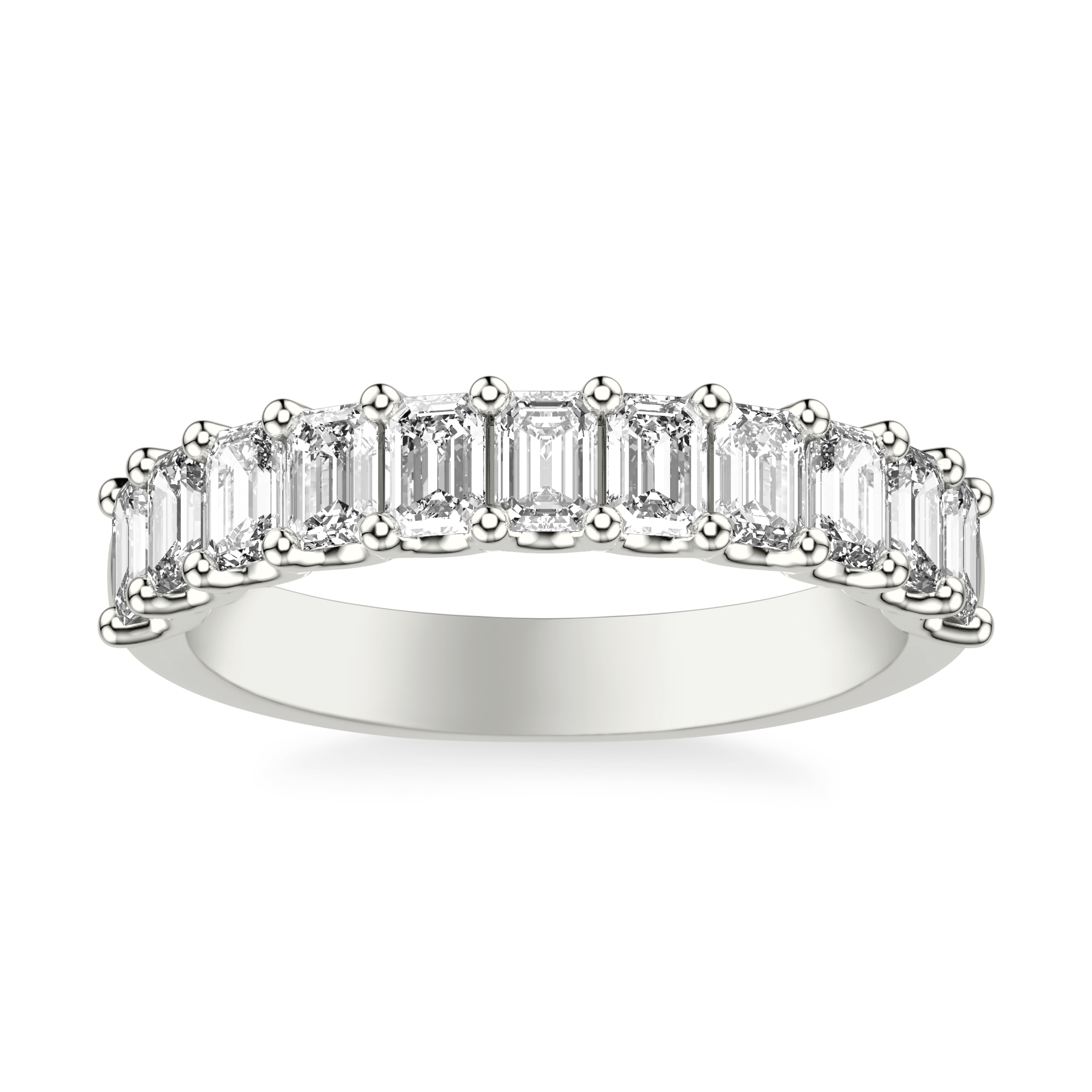Deanna Emerald-Cut Lab Band