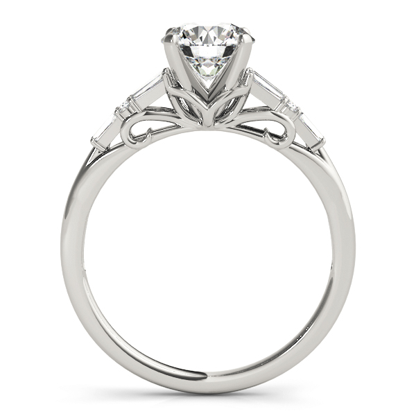 Maddie Baguette And Round Diamond Engagement Ring