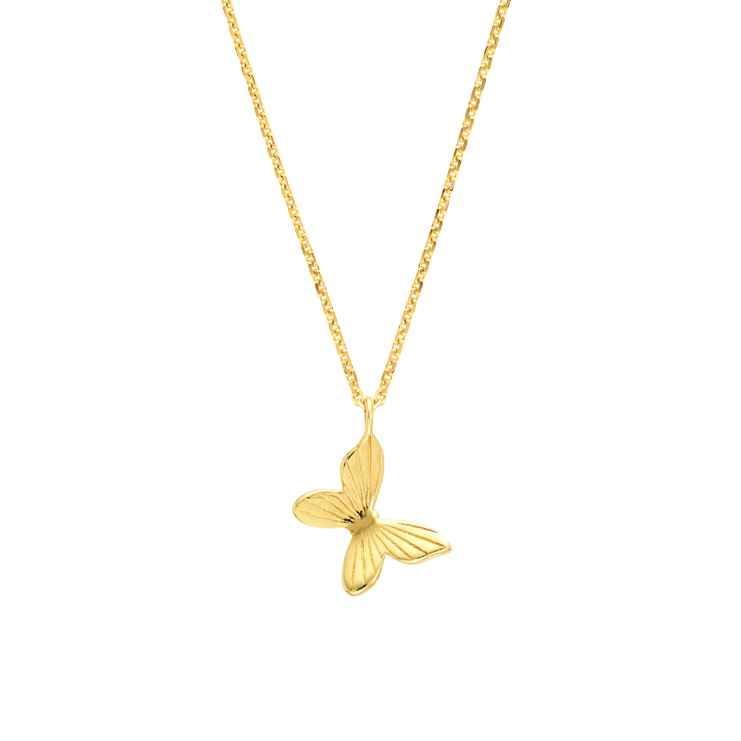 Golden Butterfly Charm Necklace