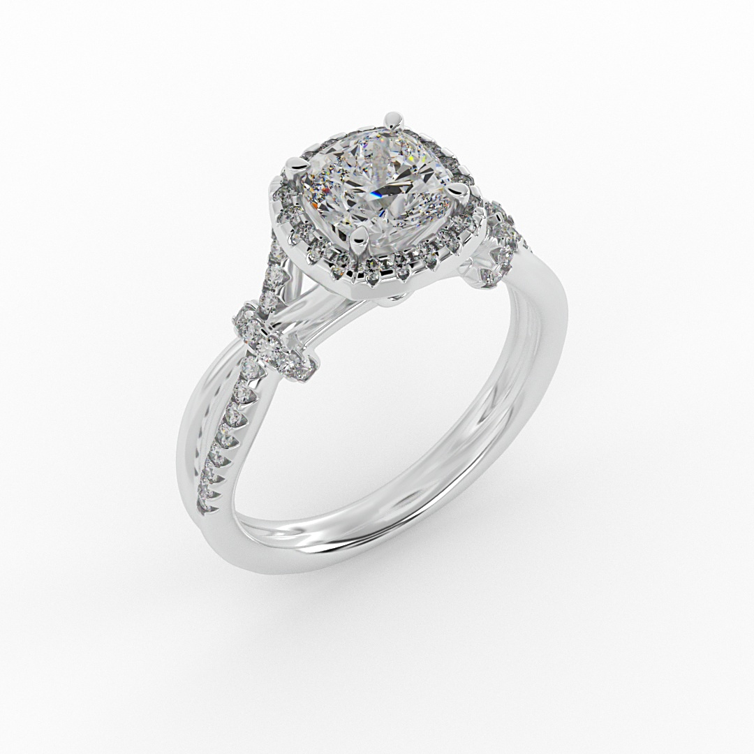 Adelynn Halo Engagement Ring