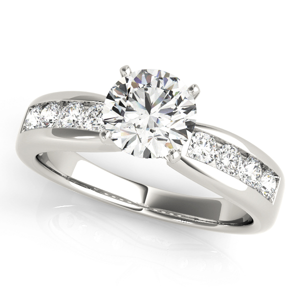 Zaina Channel Diamond Engagement Ring