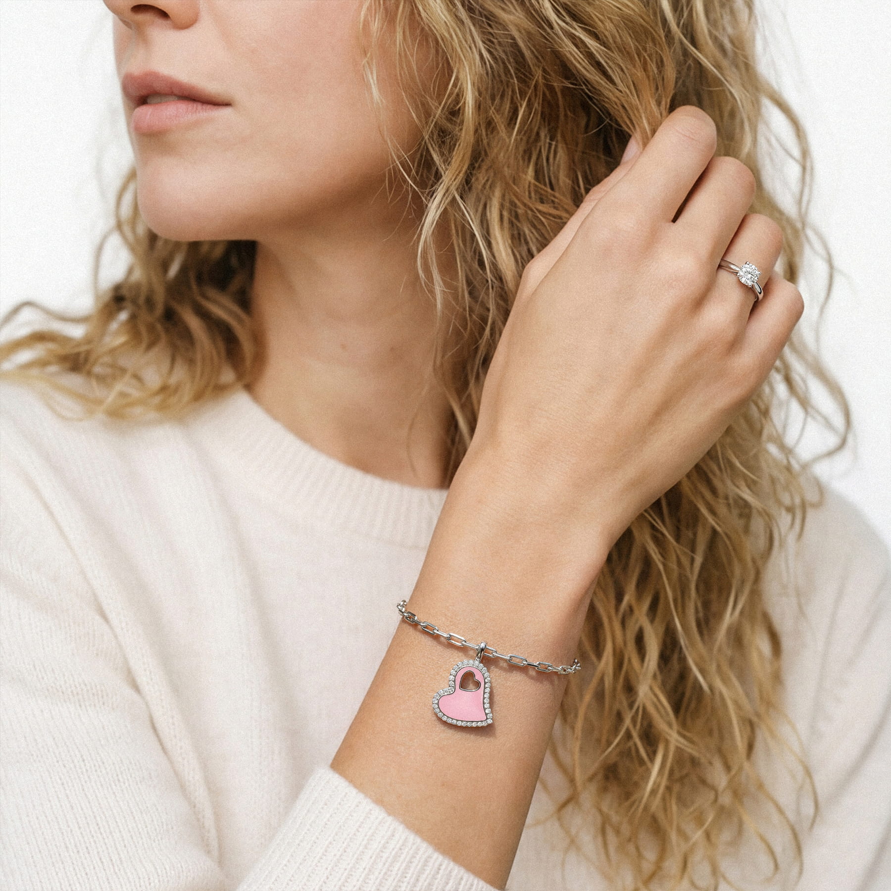 Cherish Pavé Heart Bracelet