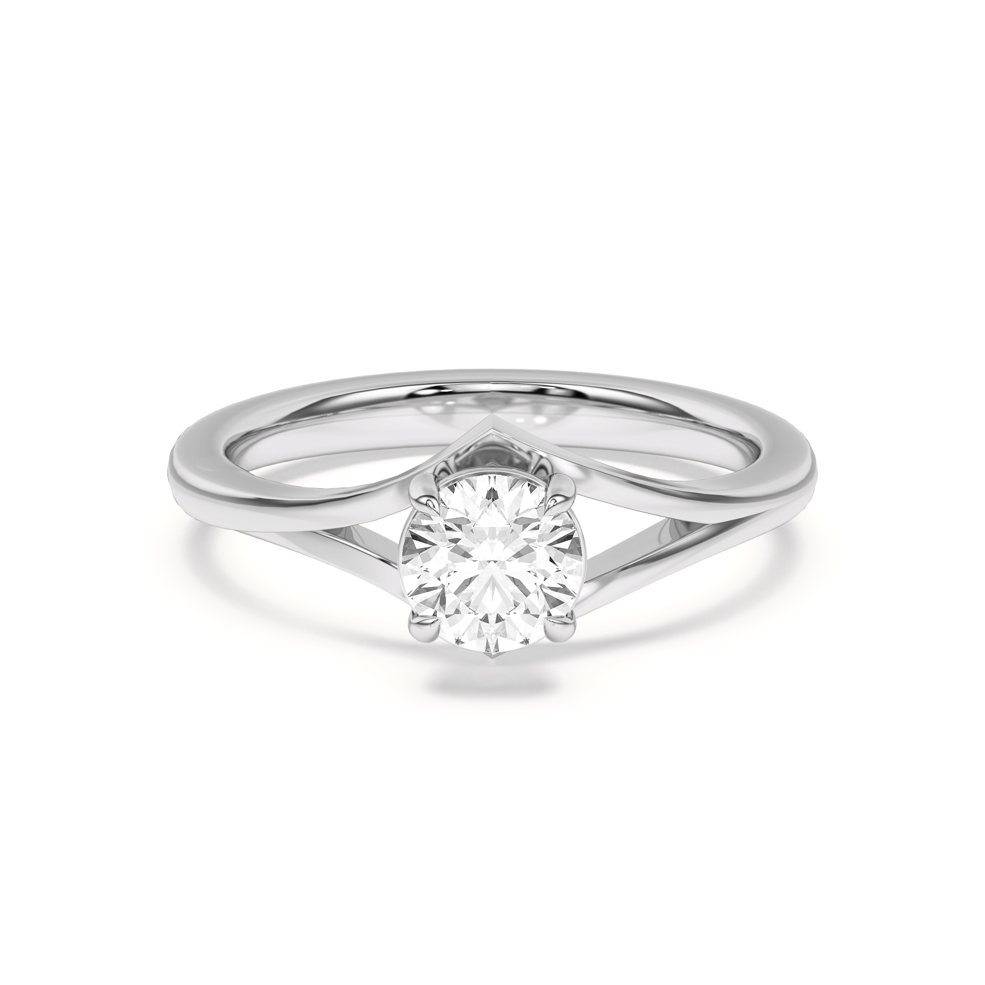 Ruthie Chevron Duo Engagement Ring