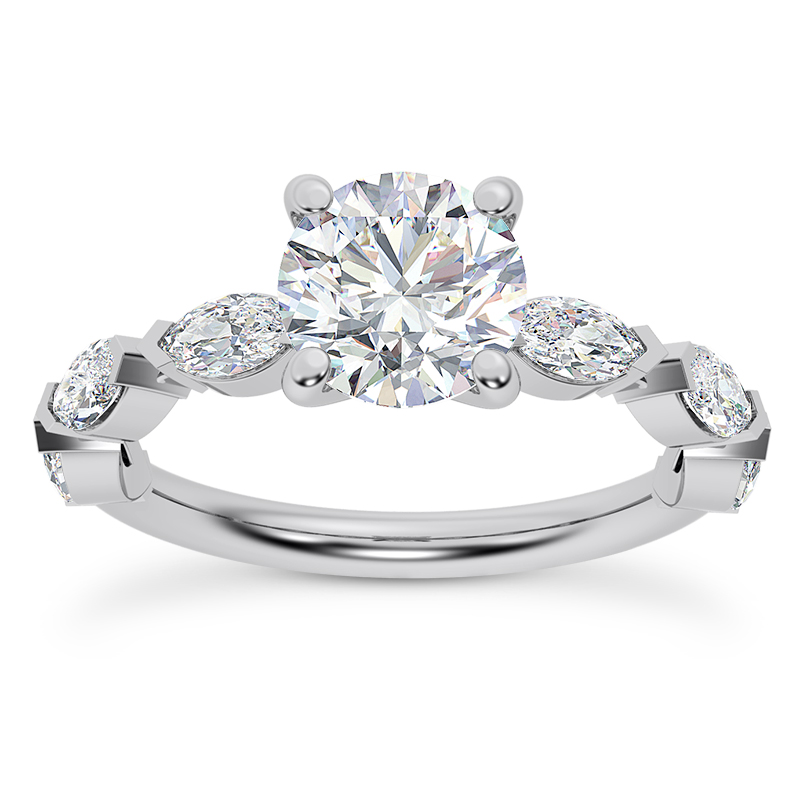 Pala Marquise Diamond Engagement Ring