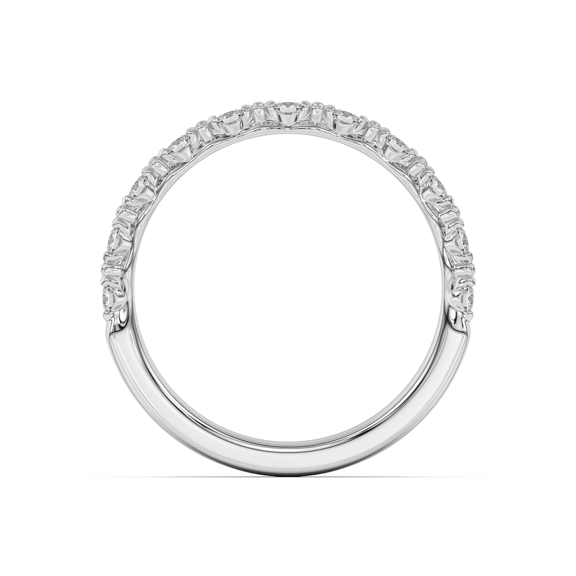 Blooming Petal Pave Band