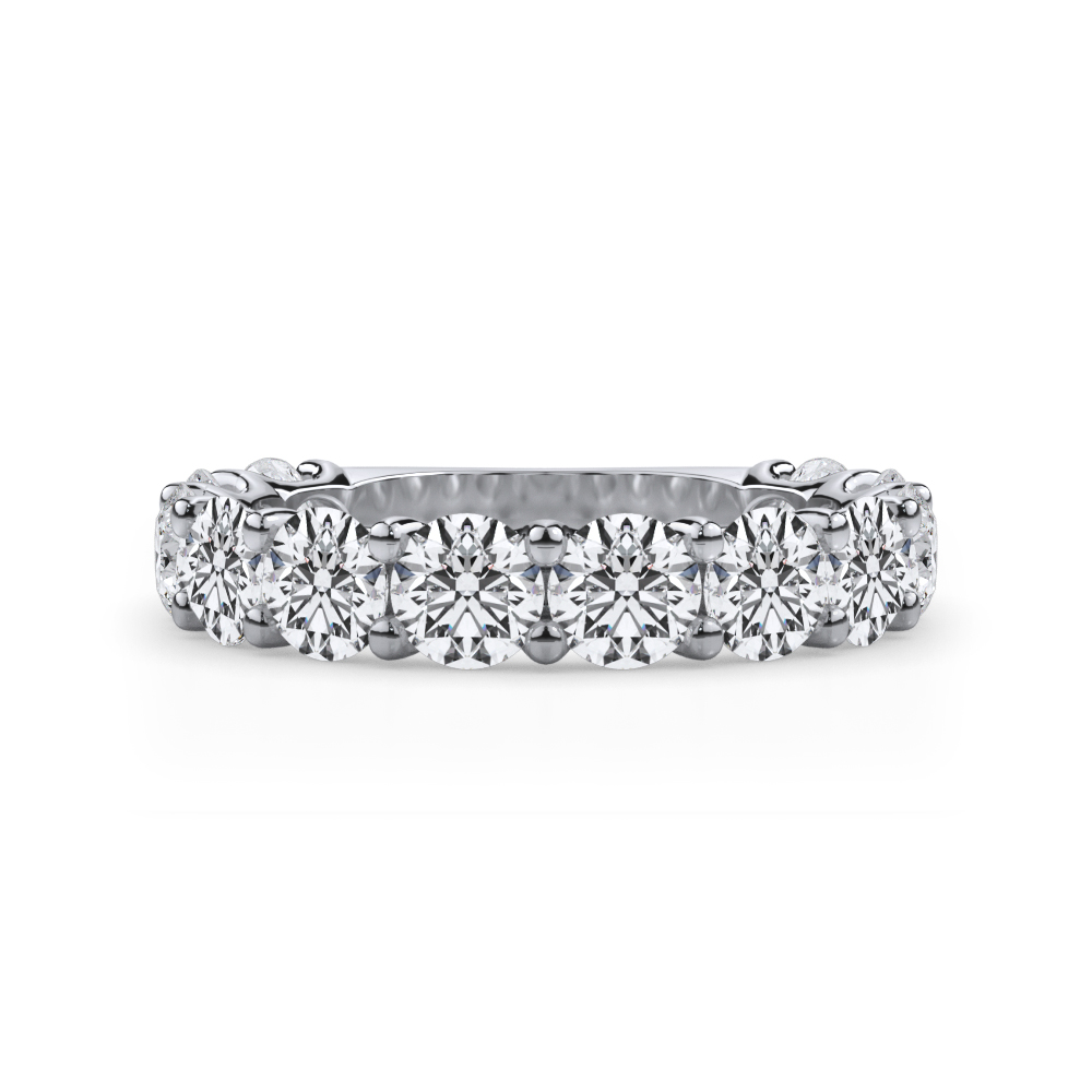 Curved Gallery Twelve-Stone Round Diamond Band (3.00ct. tw.)