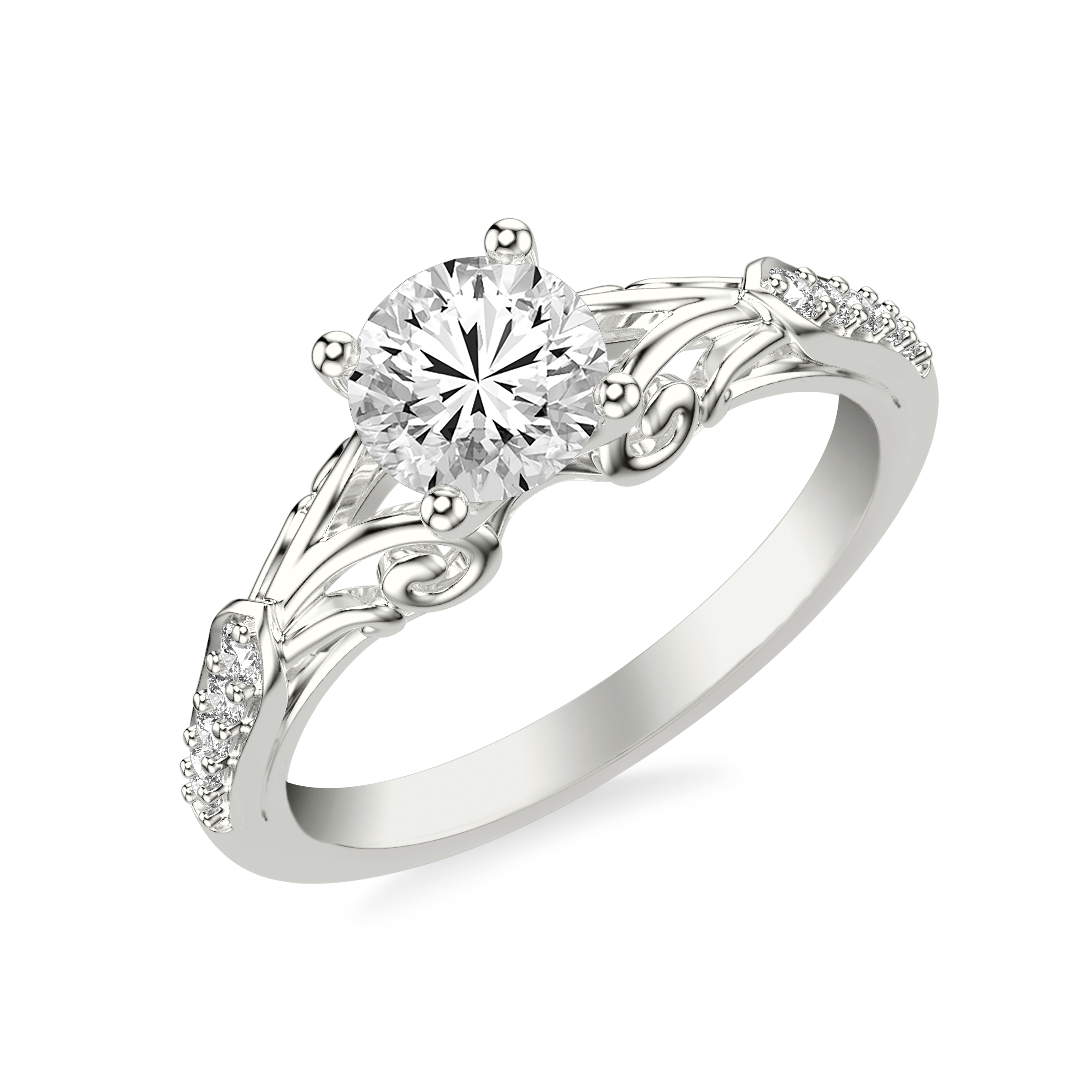 Onde Pave Engagement Ring