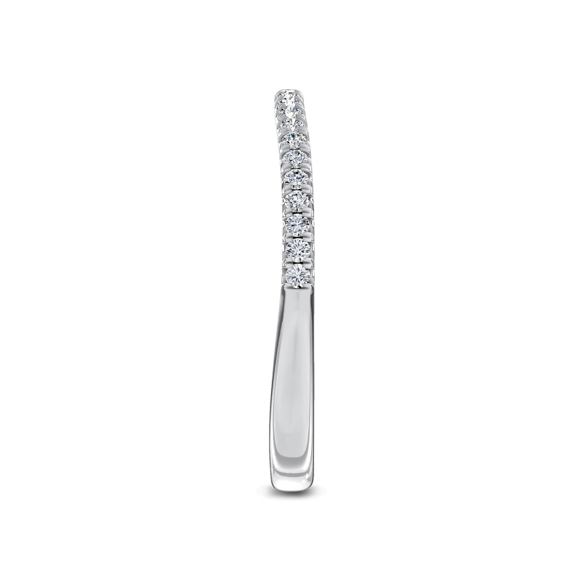 Unione Pave Contoured Band by Christian Siriano
