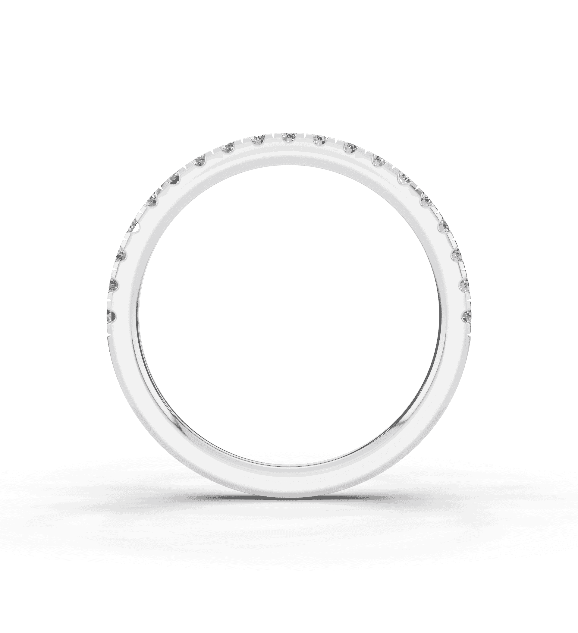 Signature Hearts and Arrows Pave Wedding Band