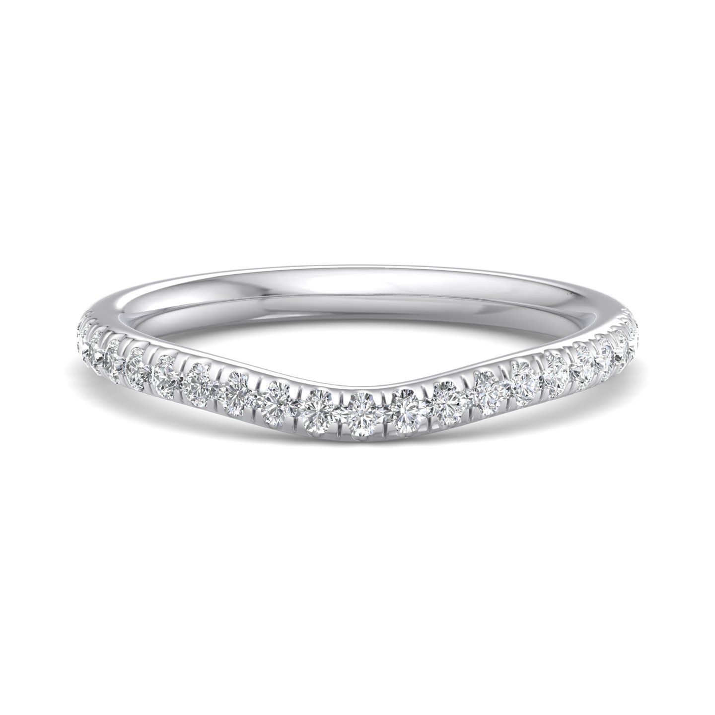 Cecelia Pave Curved Band