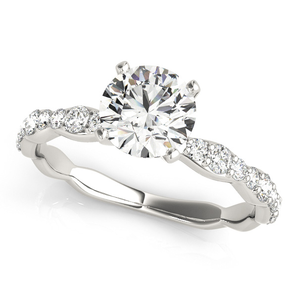 Luna Pave Diamond Engagement Ring