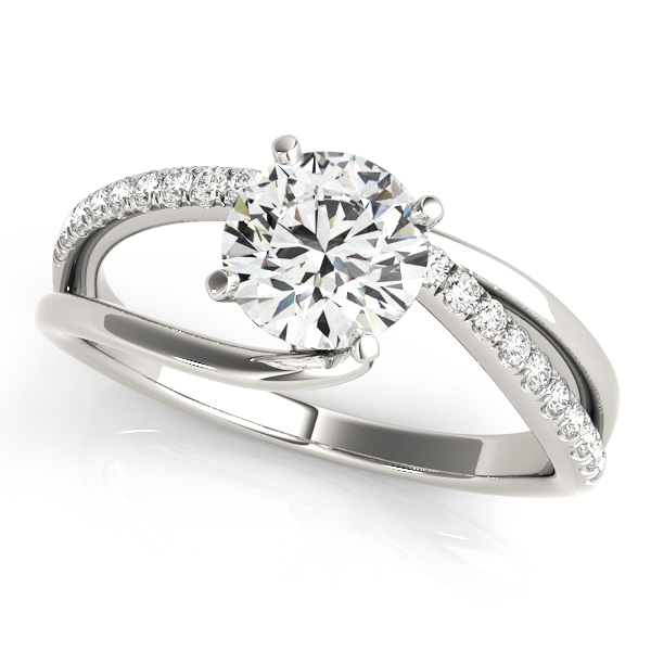 Acadia Contemporary Pave Diamond Engagement Ring