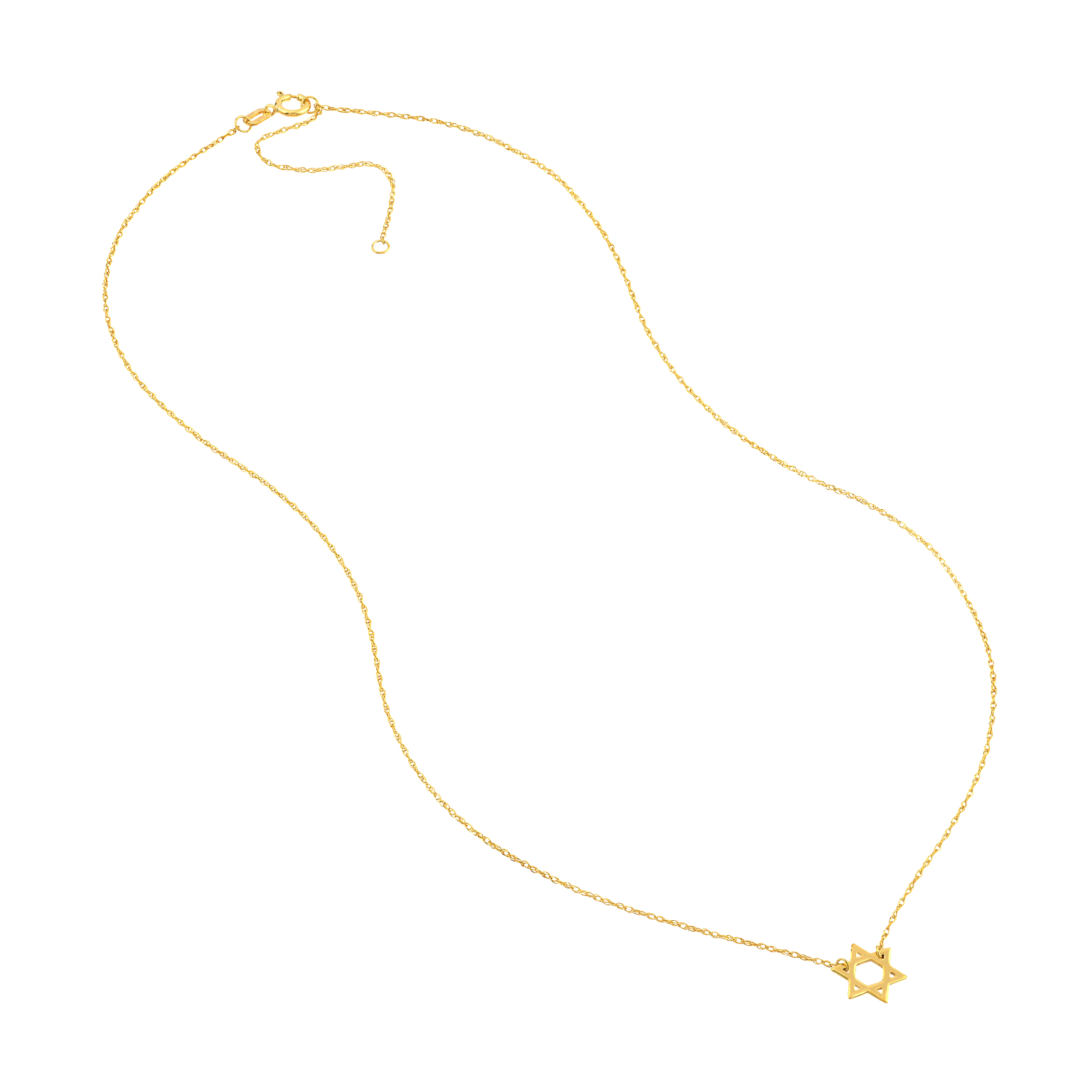 Mini Star of David Gold Necklace