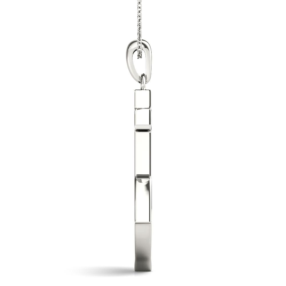 Lab Diamond Anchor Necklace