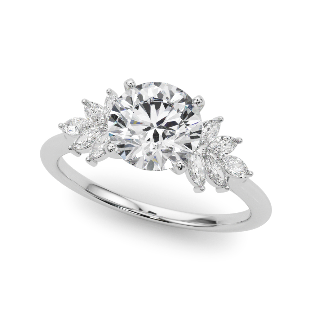 Clara Marquise Diamond Cluster Engagement Ring