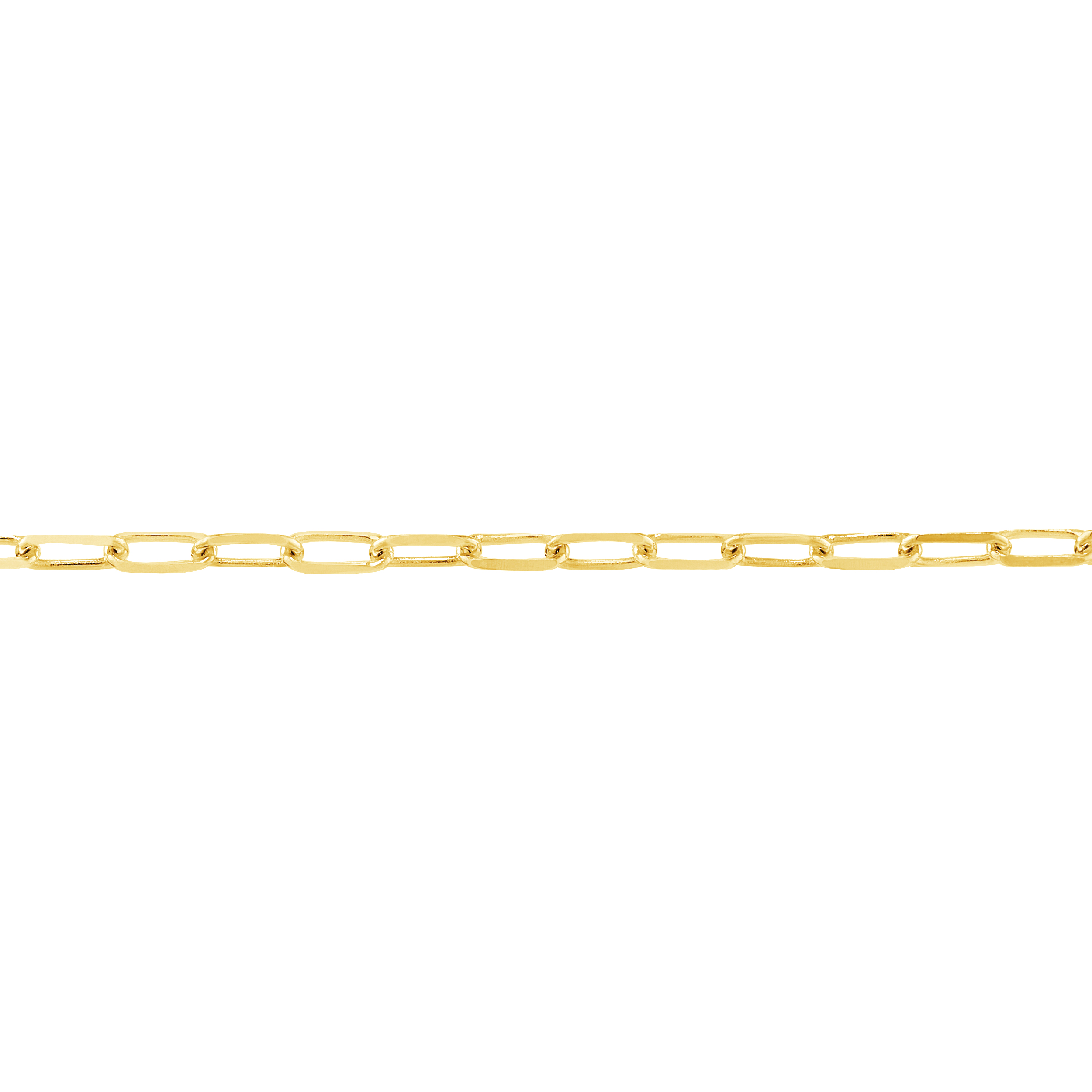 Paper Clip Chain Bracelet, 7.25 inches)