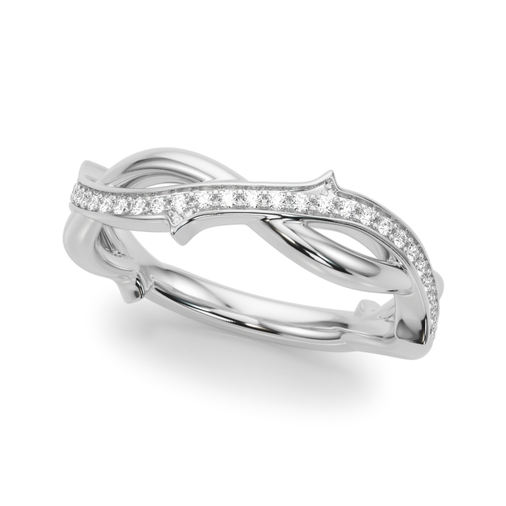 Lucienne Twisted Vine Pave Band