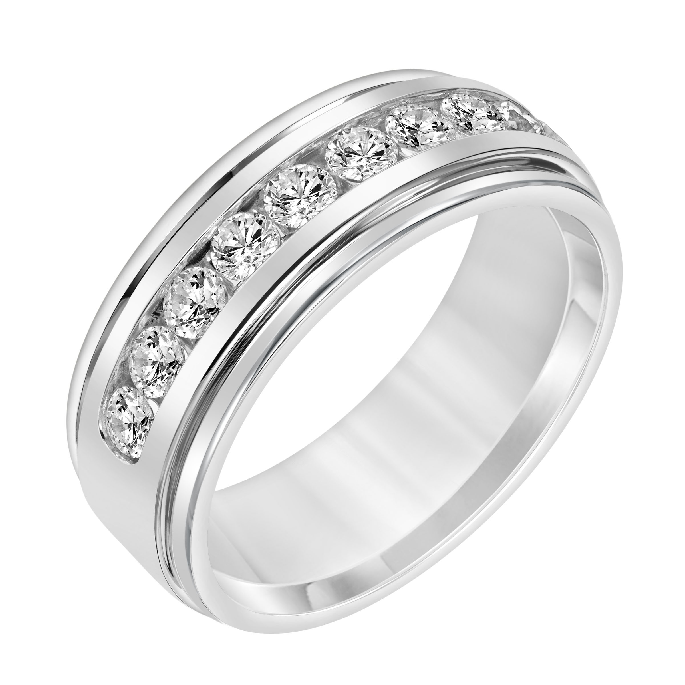 Channel Set Lab Diamond Band (8mm)