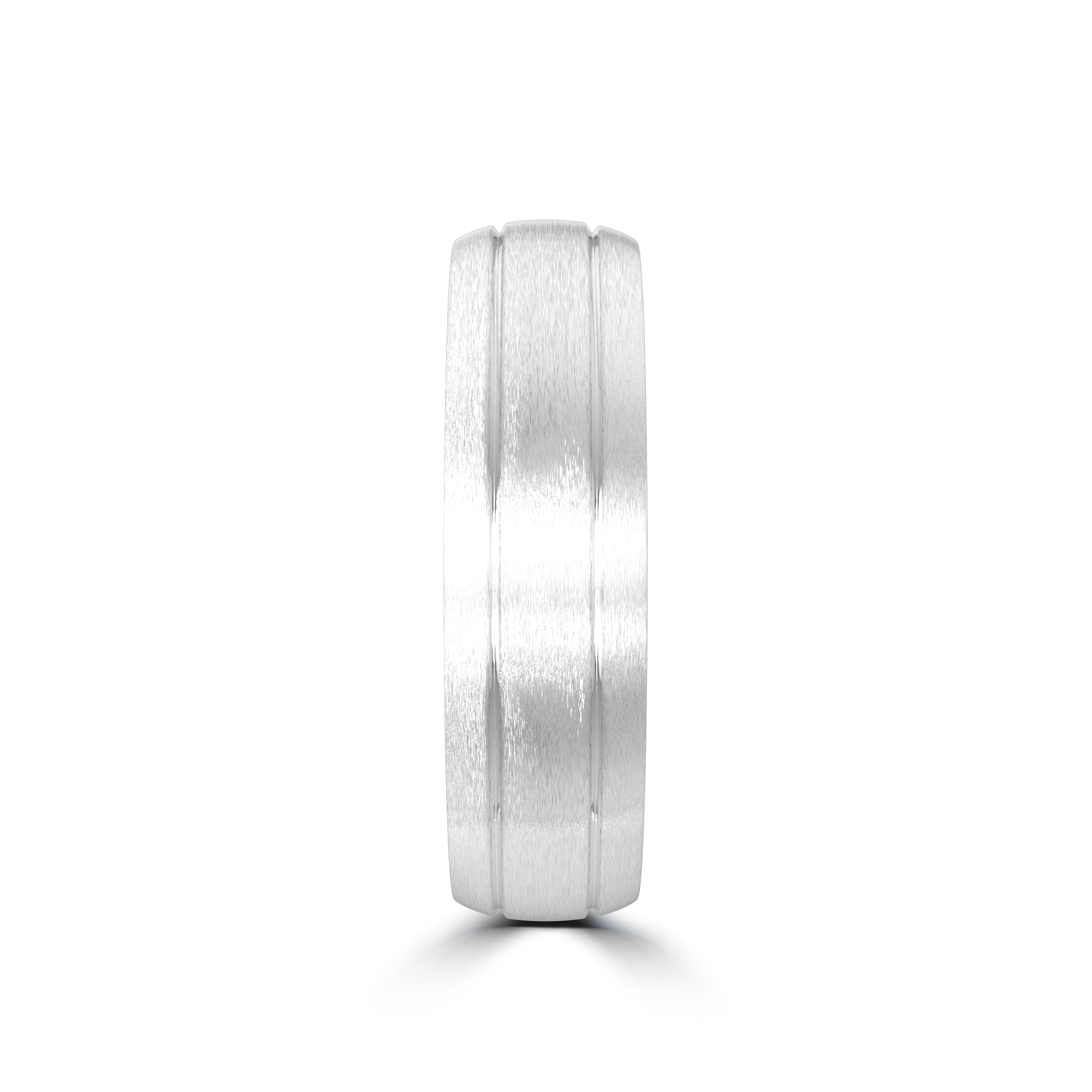 Satin Low Dome Grooved Band (6mm)