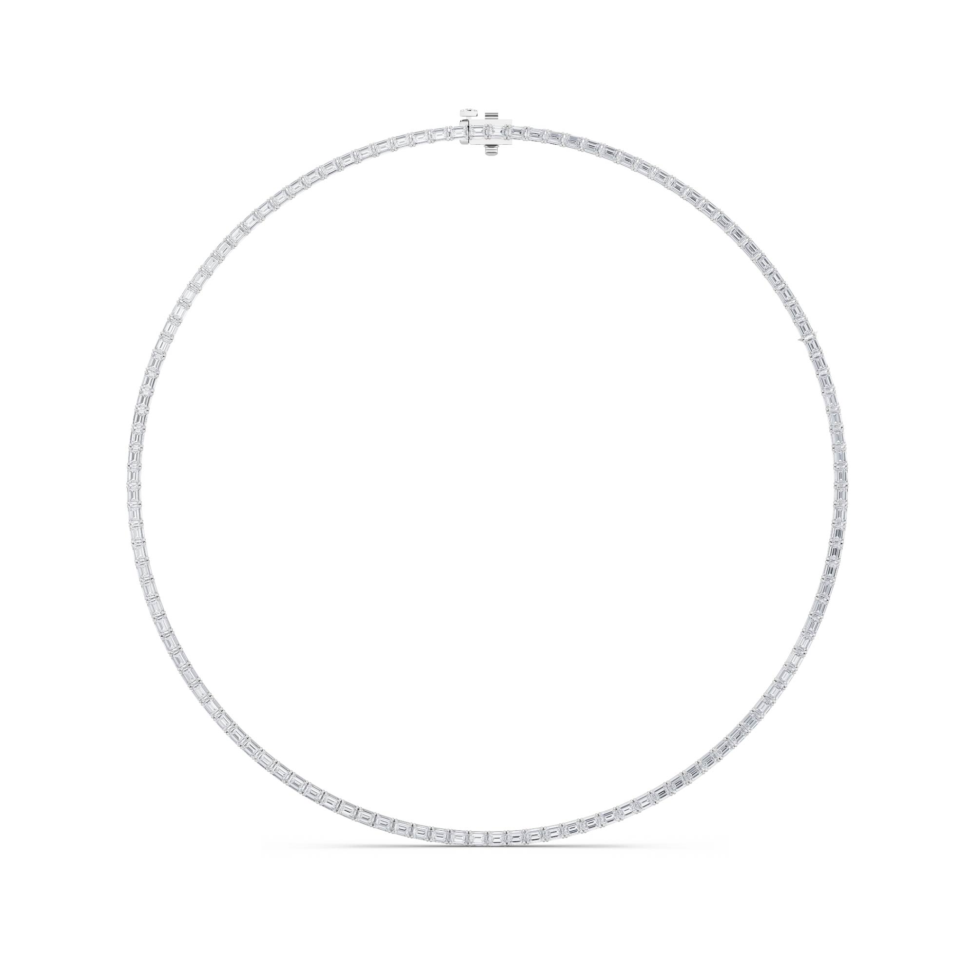 Adjustable Emerald-Cut Lab Diamond Eternity Necklace (29.00 ct. tw.)