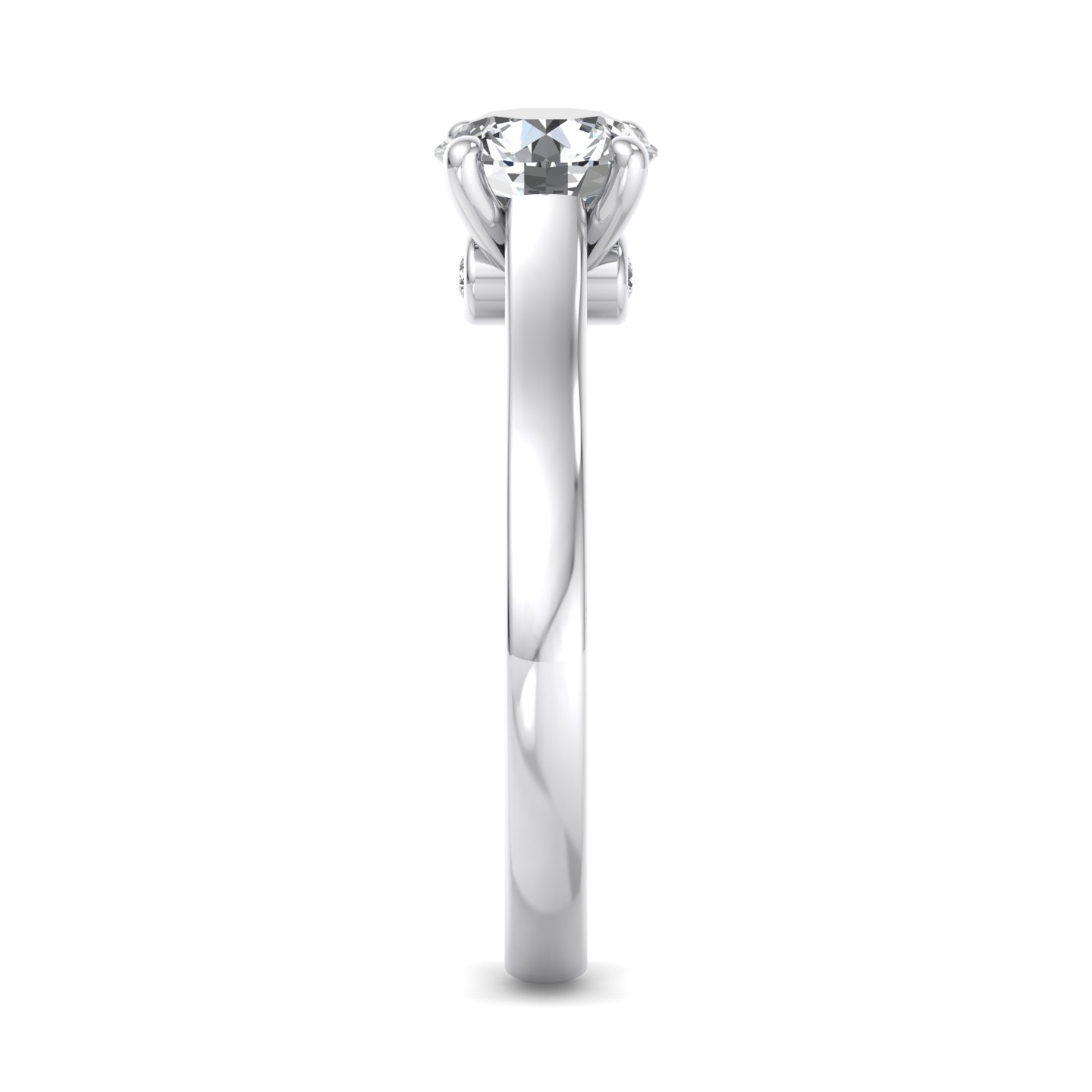 Rose Solitaire Engagement Ring