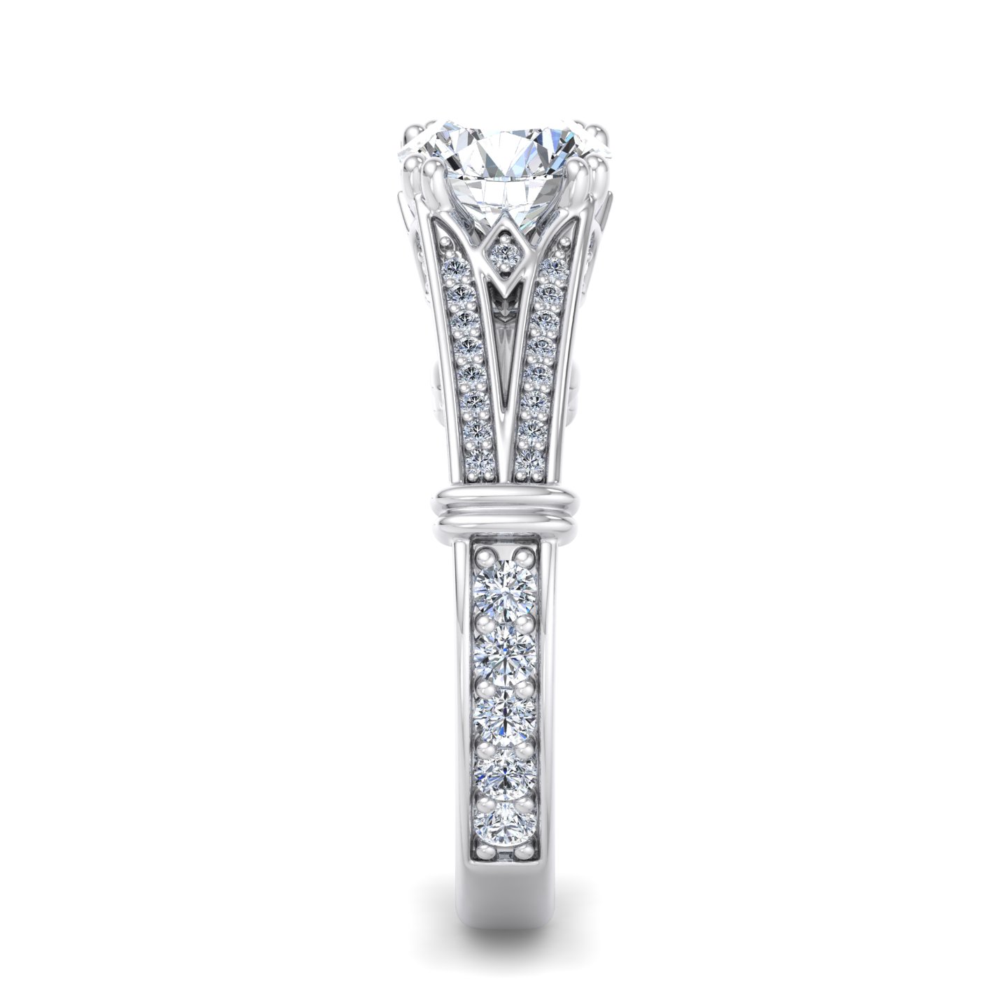Georgia Art Deco Engagement Ring